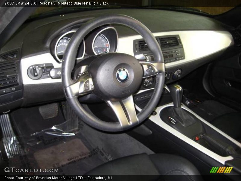 Montego Blue Metallic / Black 2007 BMW Z4 3.0i Roadster