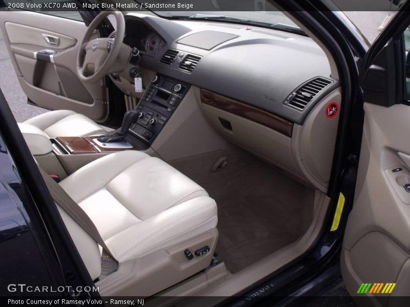 Magic Blue Metallic / Sandstone Beige 2008 Volvo XC70 AWD