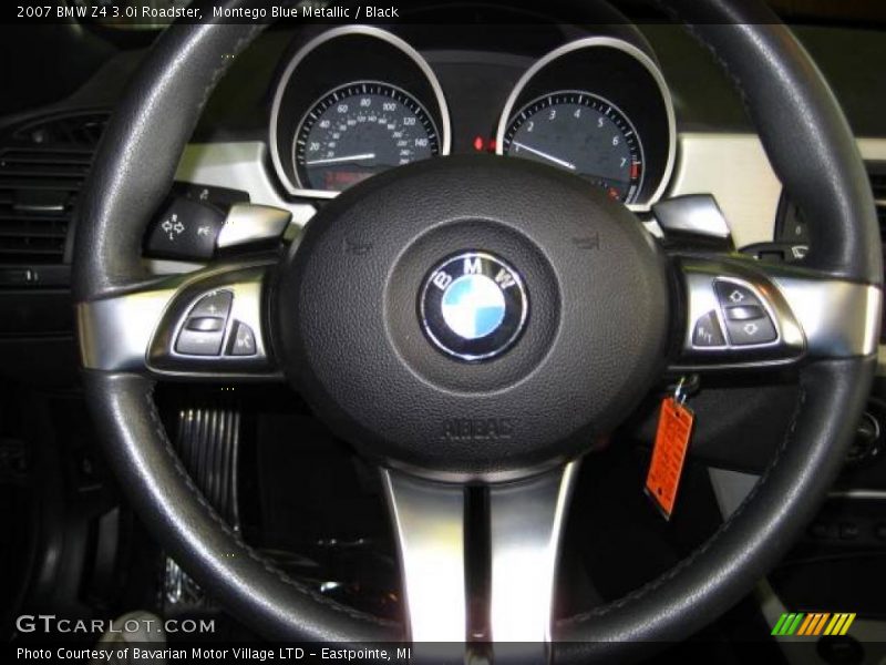 Montego Blue Metallic / Black 2007 BMW Z4 3.0i Roadster