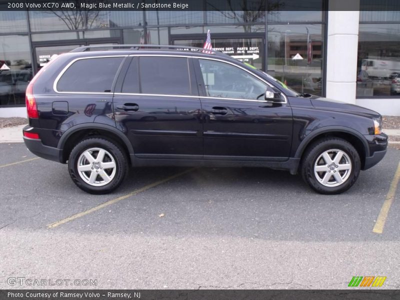 Magic Blue Metallic / Sandstone Beige 2008 Volvo XC70 AWD