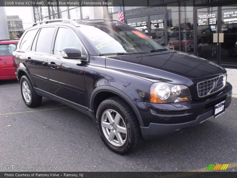 Magic Blue Metallic / Sandstone Beige 2008 Volvo XC70 AWD