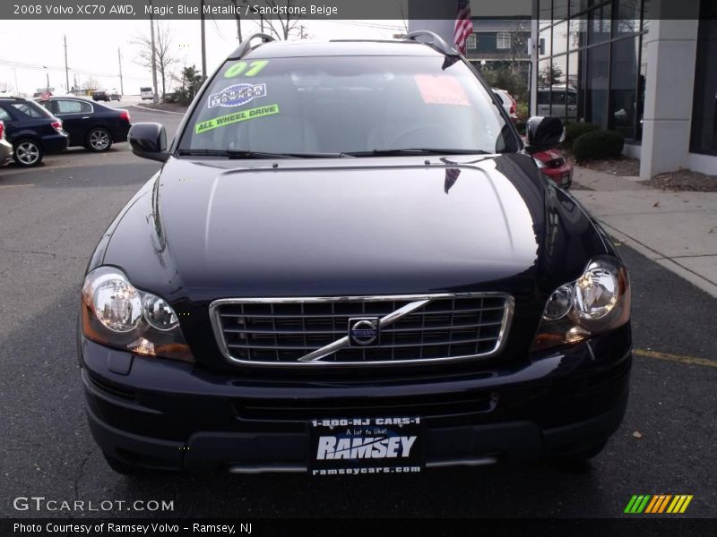 Magic Blue Metallic / Sandstone Beige 2008 Volvo XC70 AWD