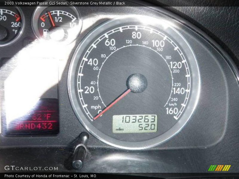 Silverstone Grey Metallic / Black 2003 Volkswagen Passat GLS Sedan