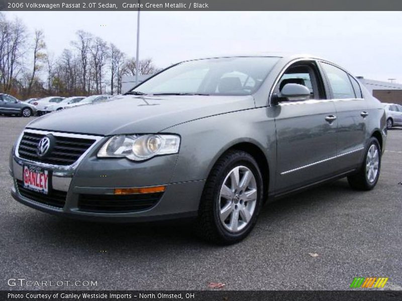 Granite Green Metallic / Black 2006 Volkswagen Passat 2.0T Sedan