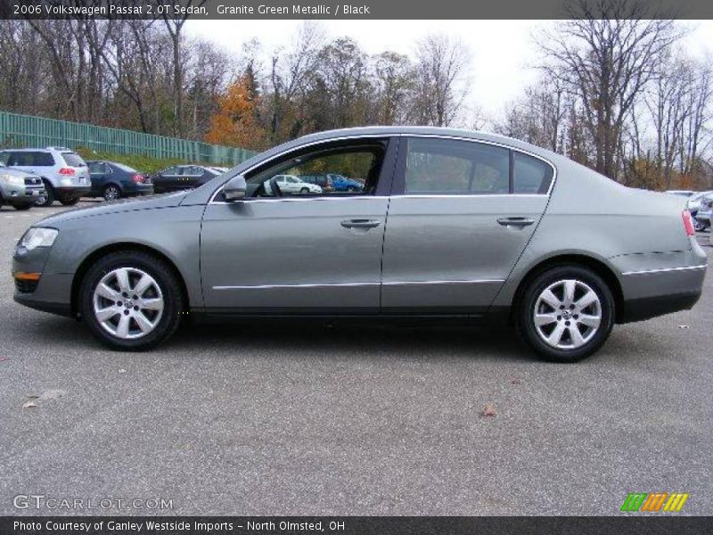 Granite Green Metallic / Black 2006 Volkswagen Passat 2.0T Sedan