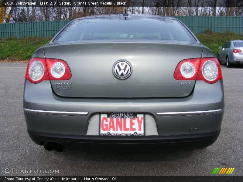 Granite Green Metallic / Black 2006 Volkswagen Passat 2.0T Sedan