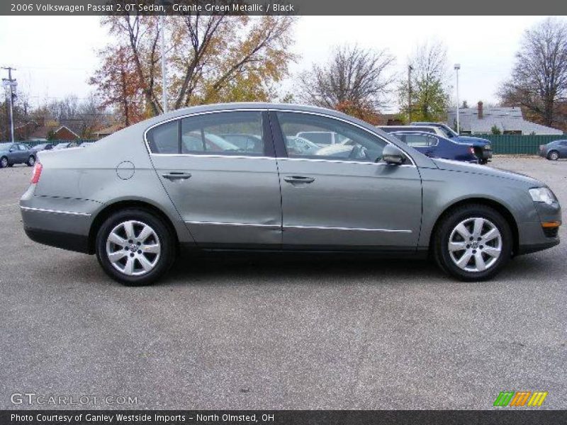 Granite Green Metallic / Black 2006 Volkswagen Passat 2.0T Sedan
