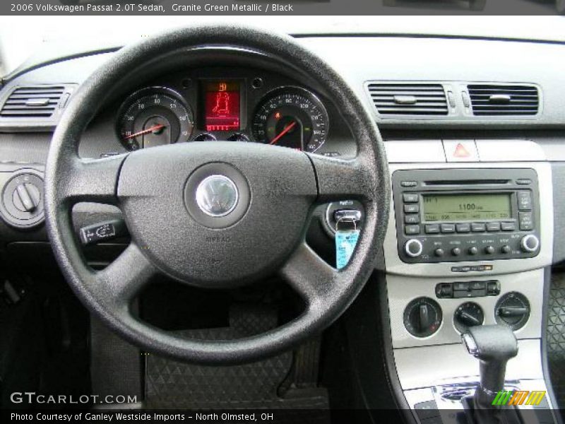 Granite Green Metallic / Black 2006 Volkswagen Passat 2.0T Sedan