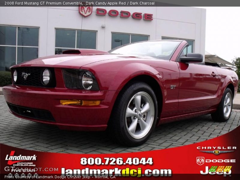 Dark Candy Apple Red / Dark Charcoal 2008 Ford Mustang GT Premium Convertible