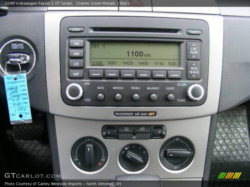 Granite Green Metallic / Black 2006 Volkswagen Passat 2.0T Sedan