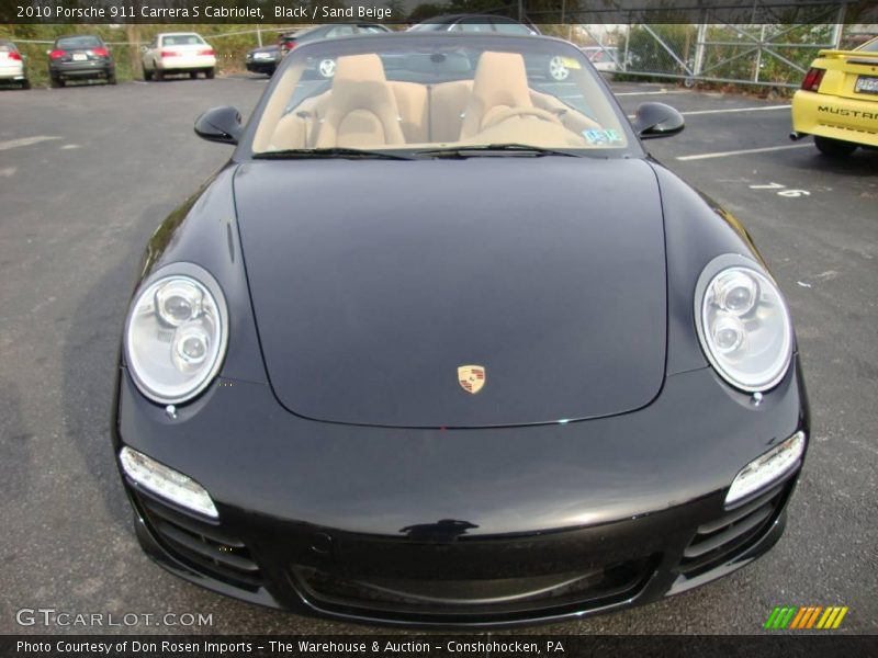 Black / Sand Beige 2010 Porsche 911 Carrera S Cabriolet