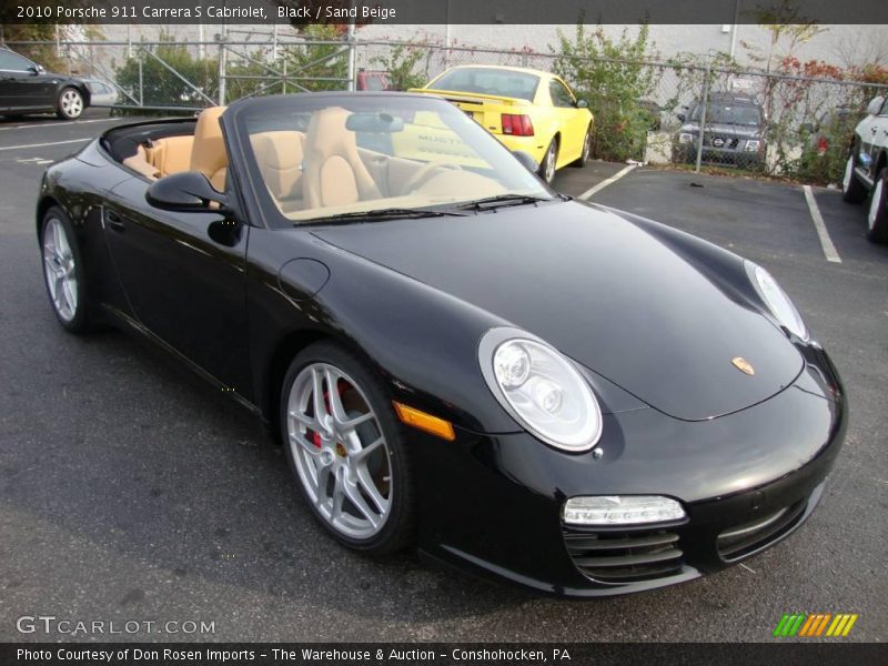 Black / Sand Beige 2010 Porsche 911 Carrera S Cabriolet