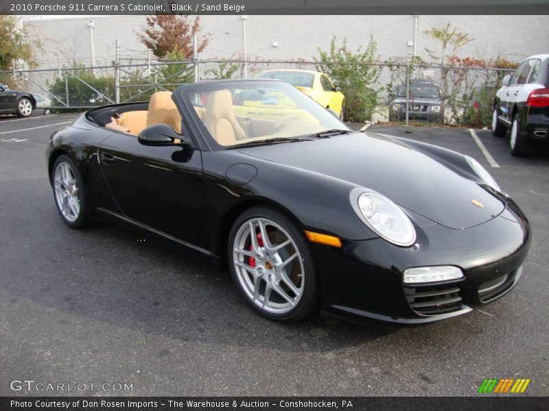 Black / Sand Beige 2010 Porsche 911 Carrera S Cabriolet