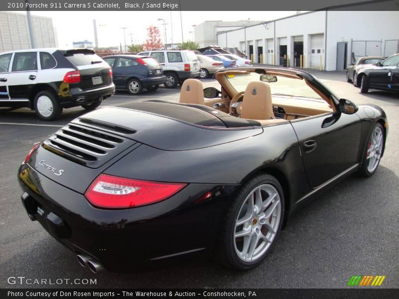 Black / Sand Beige 2010 Porsche 911 Carrera S Cabriolet
