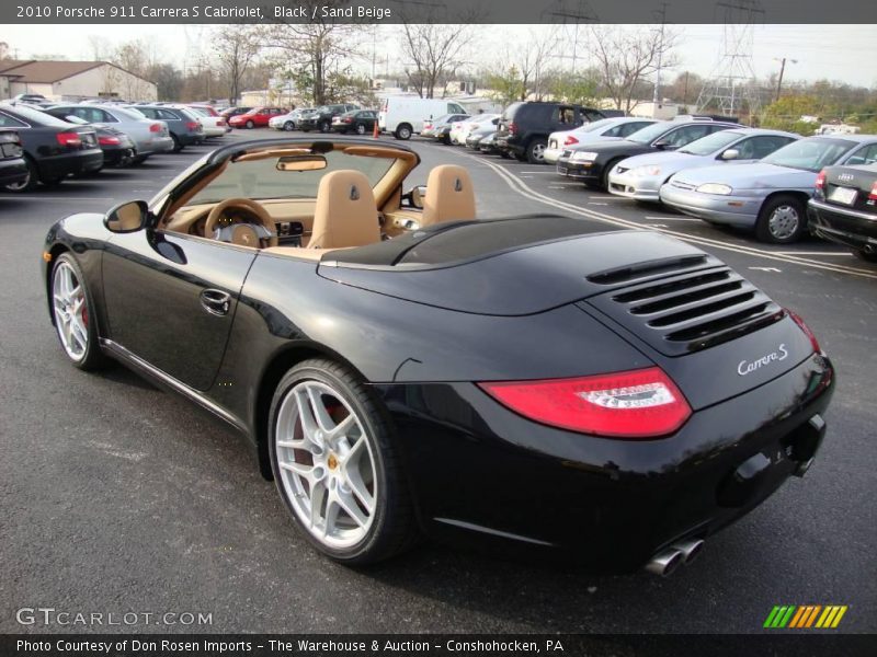 Black / Sand Beige 2010 Porsche 911 Carrera S Cabriolet