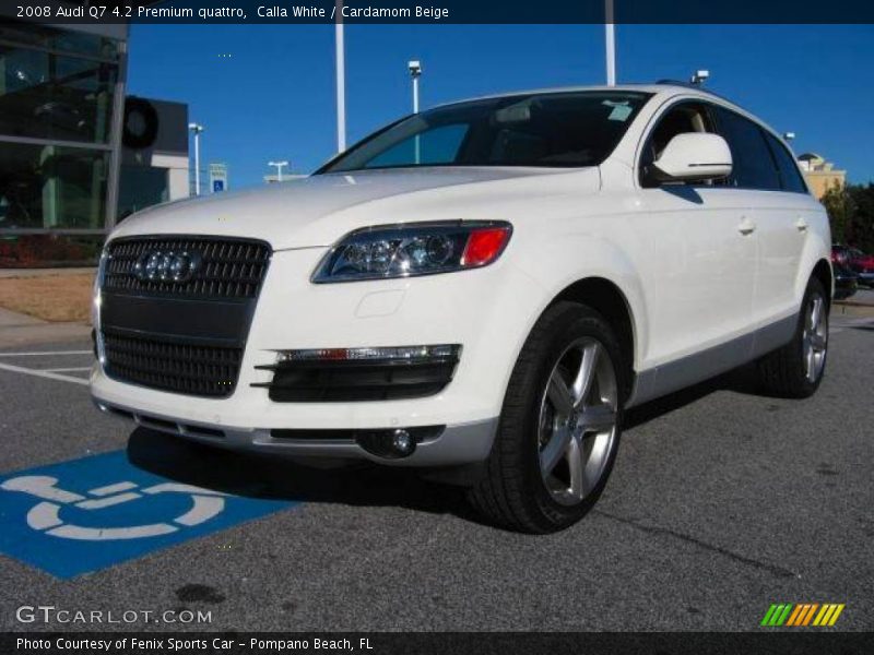 Calla White / Cardamom Beige 2008 Audi Q7 4.2 Premium quattro