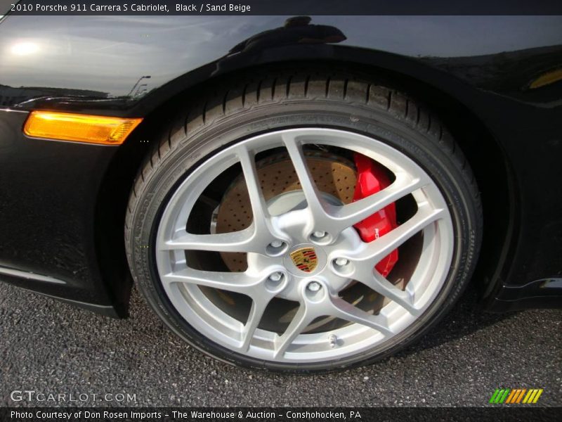 Black / Sand Beige 2010 Porsche 911 Carrera S Cabriolet