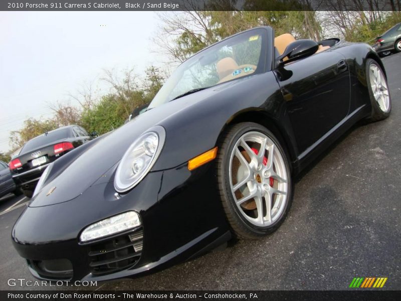 Black / Sand Beige 2010 Porsche 911 Carrera S Cabriolet