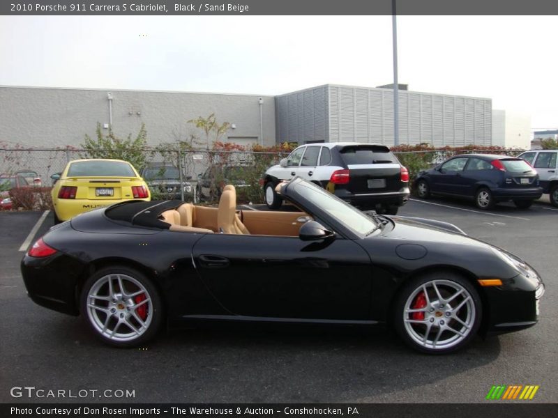 Black / Sand Beige 2010 Porsche 911 Carrera S Cabriolet