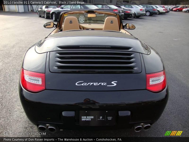 Black / Sand Beige 2010 Porsche 911 Carrera S Cabriolet