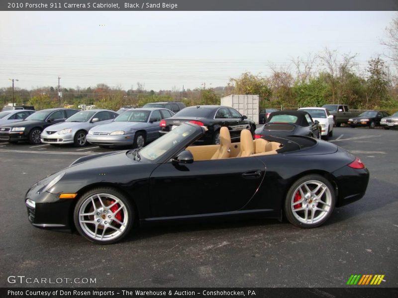 Black / Sand Beige 2010 Porsche 911 Carrera S Cabriolet