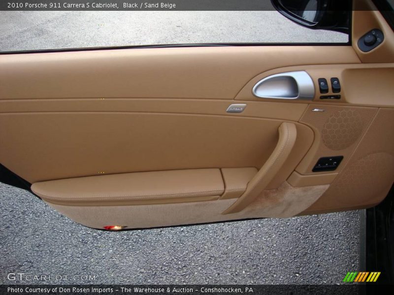 Black / Sand Beige 2010 Porsche 911 Carrera S Cabriolet