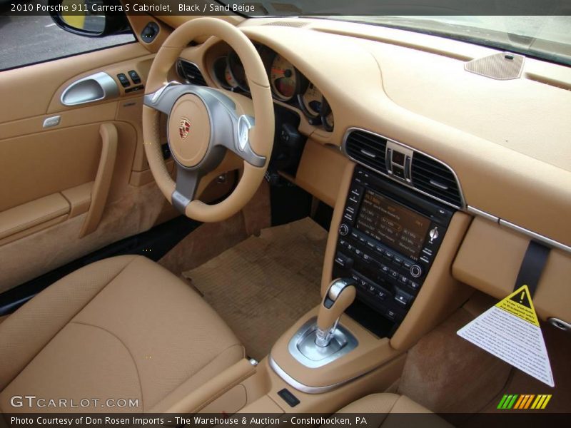 Black / Sand Beige 2010 Porsche 911 Carrera S Cabriolet