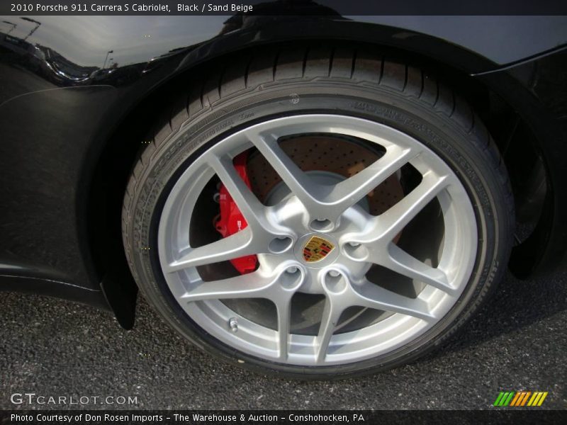 Black / Sand Beige 2010 Porsche 911 Carrera S Cabriolet