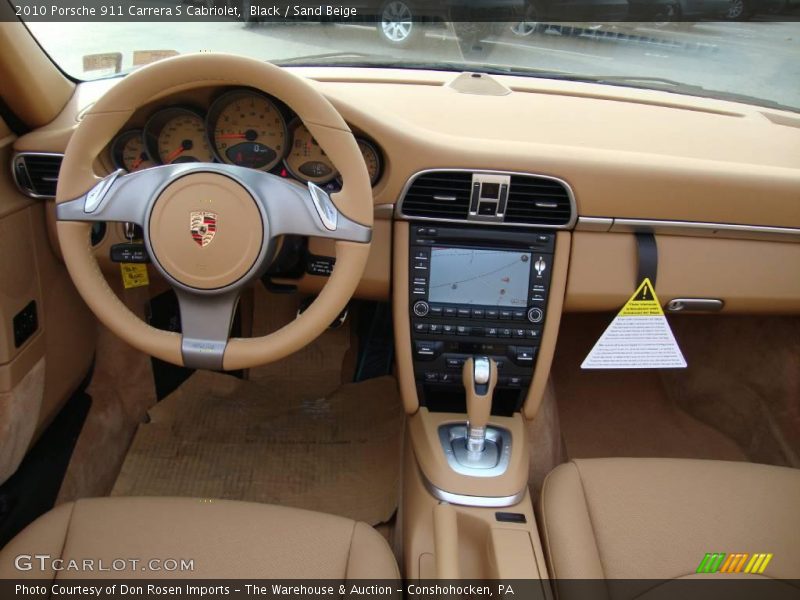 Black / Sand Beige 2010 Porsche 911 Carrera S Cabriolet