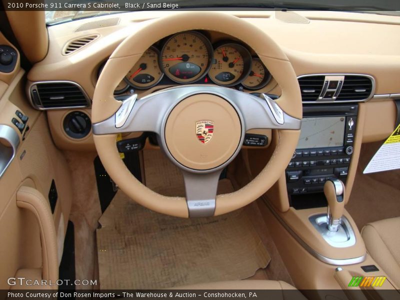 Black / Sand Beige 2010 Porsche 911 Carrera S Cabriolet