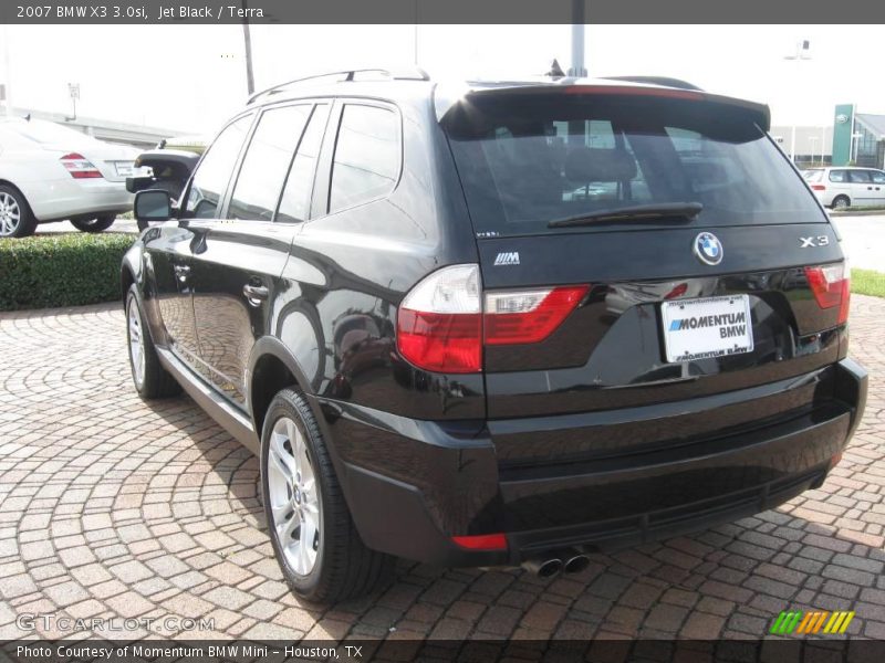 Jet Black / Terra 2007 BMW X3 3.0si