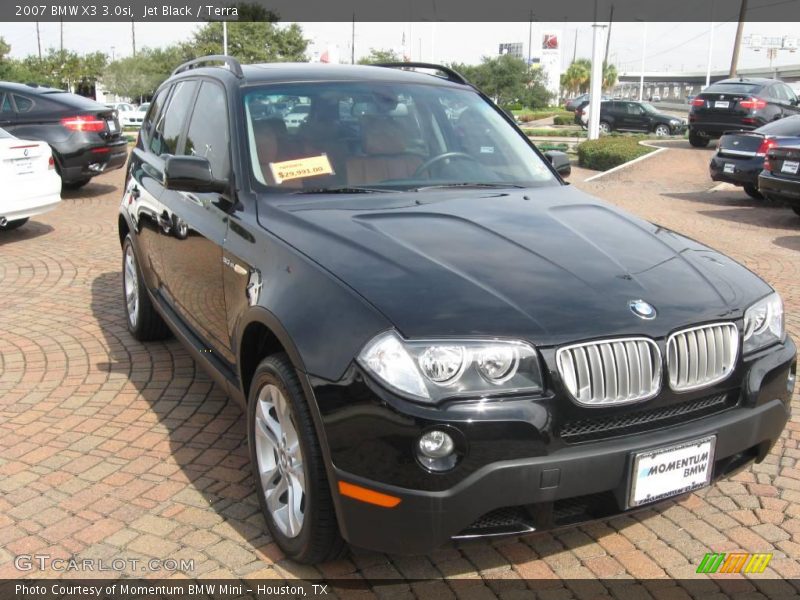 Jet Black / Terra 2007 BMW X3 3.0si