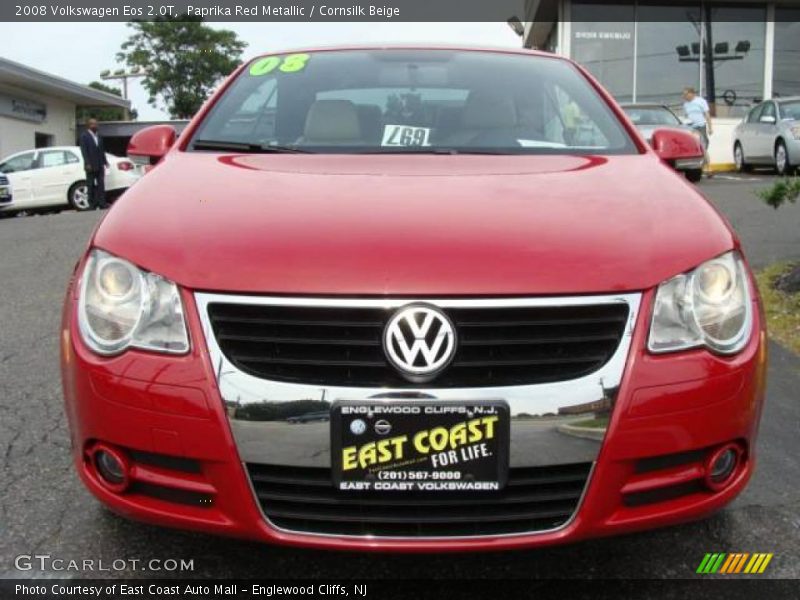 Paprika Red Metallic / Cornsilk Beige 2008 Volkswagen Eos 2.0T