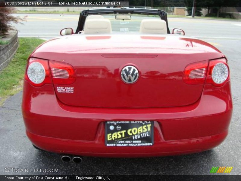 Paprika Red Metallic / Cornsilk Beige 2008 Volkswagen Eos 2.0T