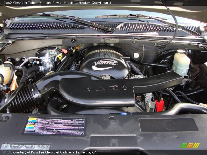 Light Pewter Metallic / Medium Gray/Neutral 2002 Chevrolet Tahoe LS