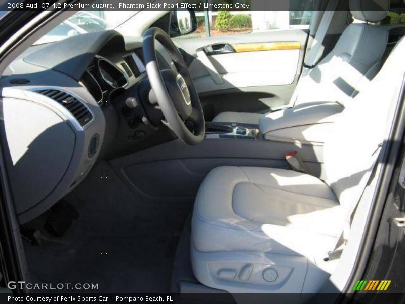 Phantom Black Pearl Effect / Limestone Grey 2008 Audi Q7 4.2 Premium quattro