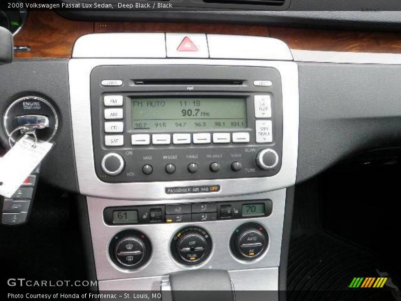 Deep Black / Black 2008 Volkswagen Passat Lux Sedan