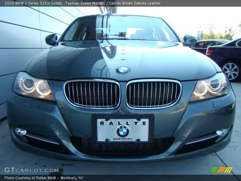 Tasman Green Metallic / Saddle Brown Dakota Leather 2009 BMW 3 Series 335xi Sedan
