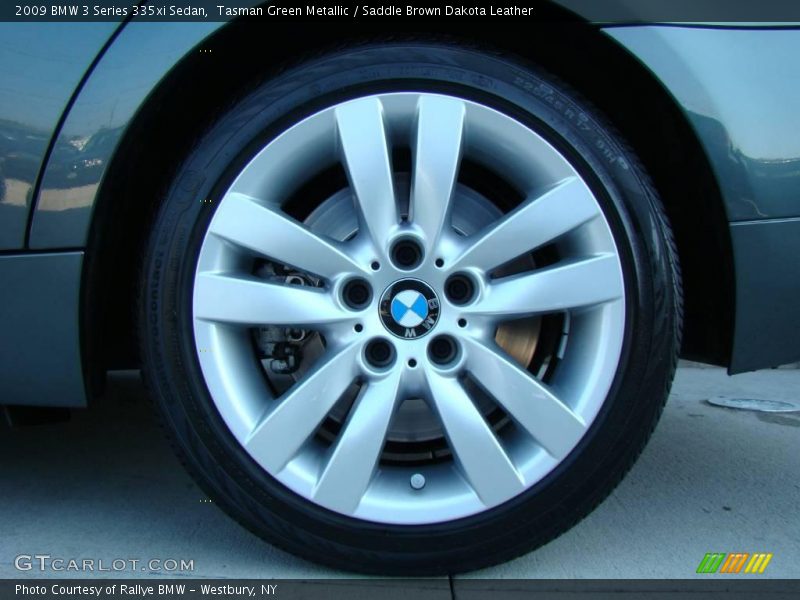 Tasman Green Metallic / Saddle Brown Dakota Leather 2009 BMW 3 Series 335xi Sedan