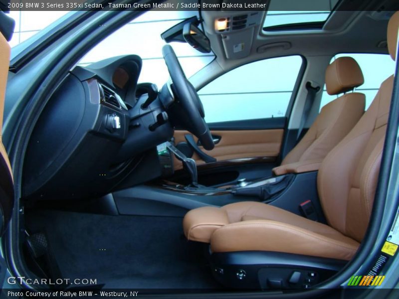 Tasman Green Metallic / Saddle Brown Dakota Leather 2009 BMW 3 Series 335xi Sedan