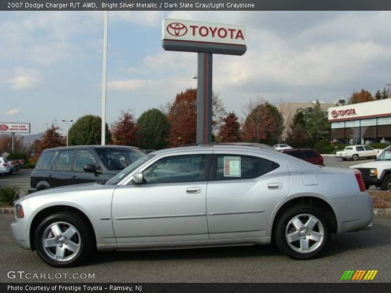 Bright Silver Metallic / Dark Slate Gray/Light Graystone 2007 Dodge Charger R/T AWD