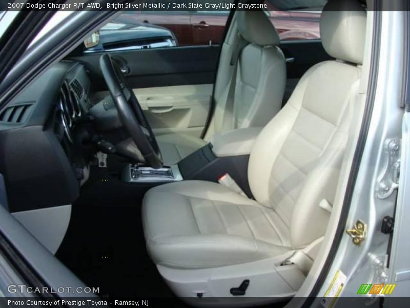 Bright Silver Metallic / Dark Slate Gray/Light Graystone 2007 Dodge Charger R/T AWD