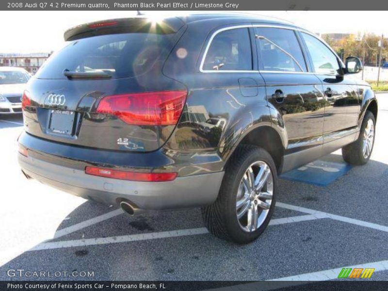 Phantom Black Pearl Effect / Limestone Grey 2008 Audi Q7 4.2 Premium quattro