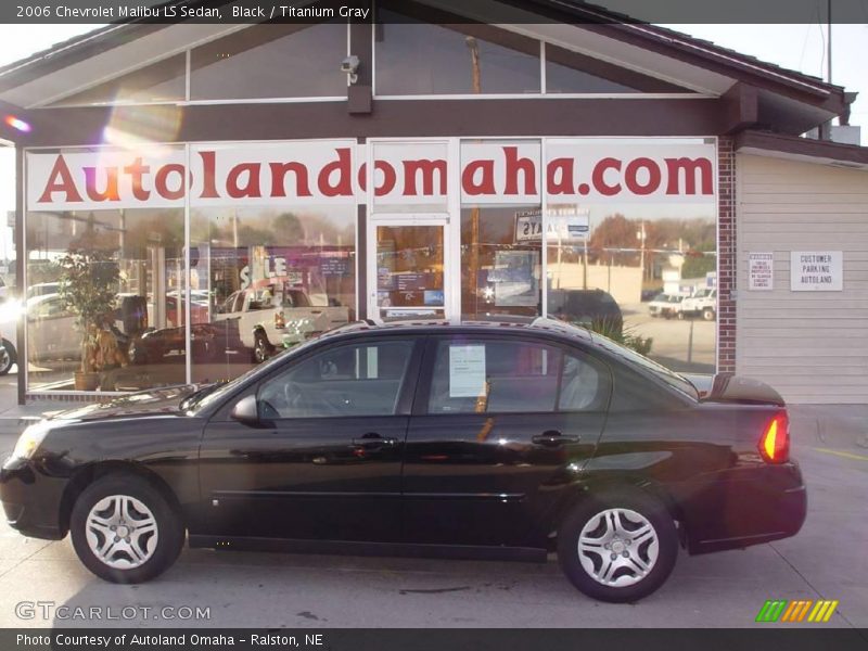 Black / Titanium Gray 2006 Chevrolet Malibu LS Sedan