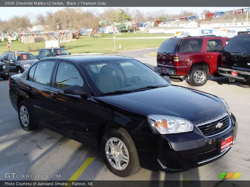 Black / Titanium Gray 2006 Chevrolet Malibu LS Sedan