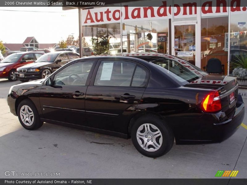Black / Titanium Gray 2006 Chevrolet Malibu LS Sedan