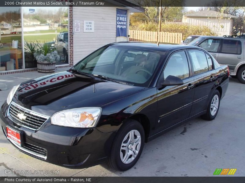 Black / Titanium Gray 2006 Chevrolet Malibu LS Sedan