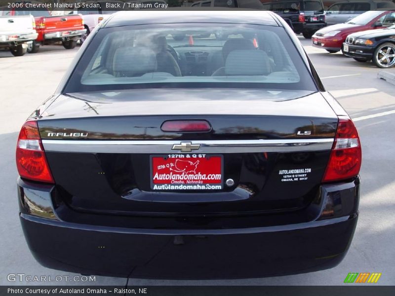 Black / Titanium Gray 2006 Chevrolet Malibu LS Sedan