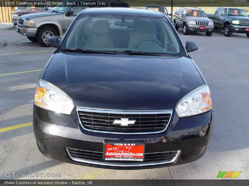 Black / Titanium Gray 2006 Chevrolet Malibu LS Sedan