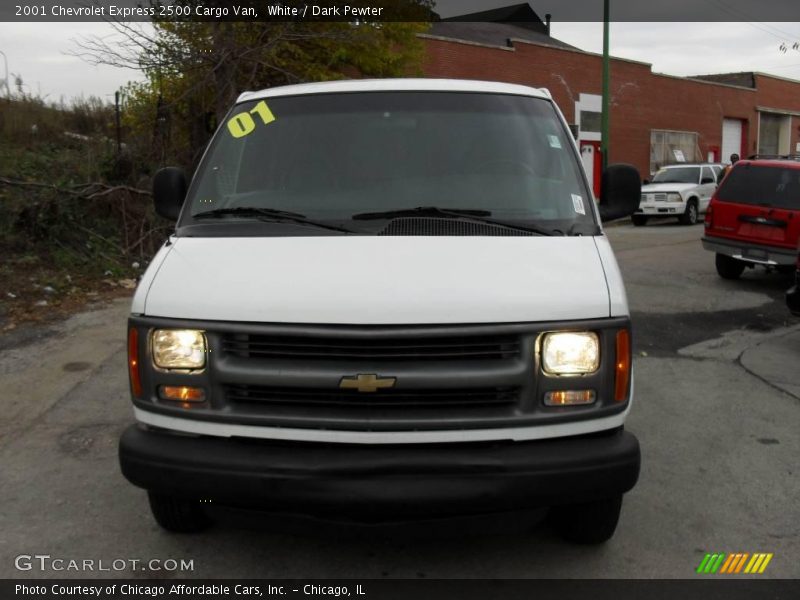 White / Dark Pewter 2001 Chevrolet Express 2500 Cargo Van